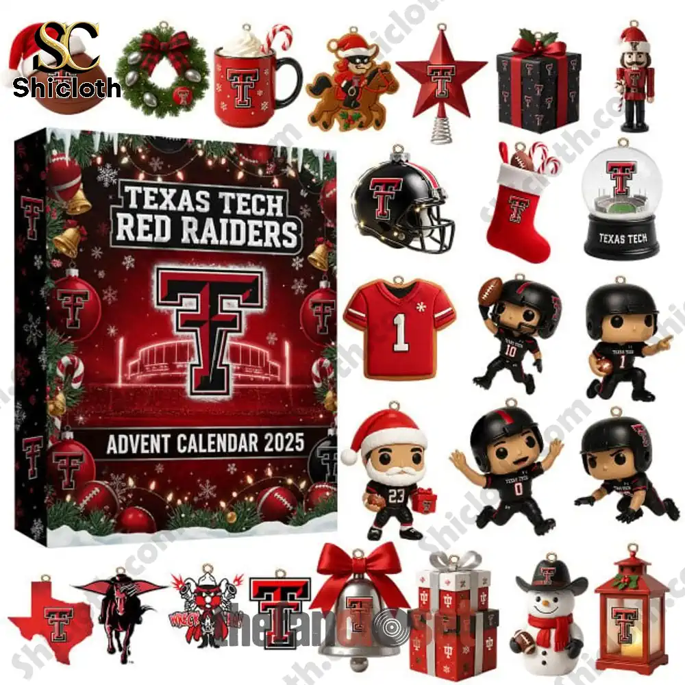 Texas Tech Red Raiders Christmas 2025 Advent Calendar 3 Texas Tech Red Raiders Advent Calendar 2025 with mini gifts and ornaments!
