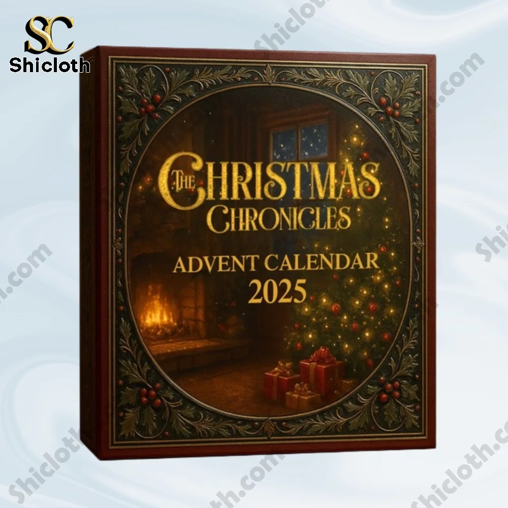 The Christmas Chronicles Advent Calendar 2025 3 The Christmas Chronicles Advent Calendar 2025 box with elegant red and gold design featuring a fireplace and Christmas tree!