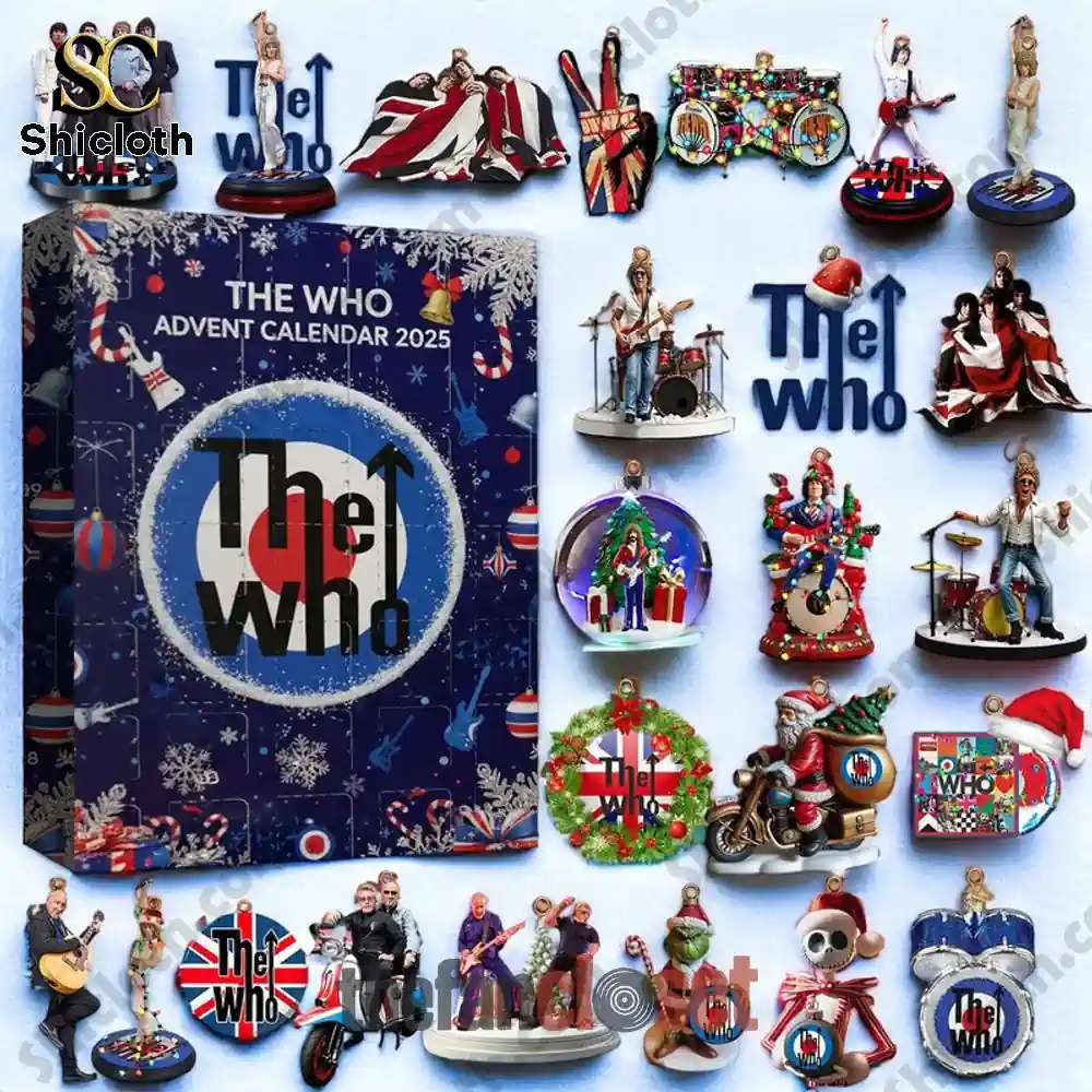 The Who Advent Calendar 2025 box with collectible miniature figures.