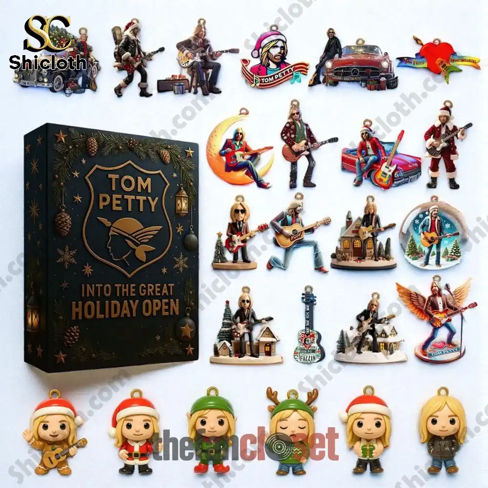 Tom Petty Into the Great Holiday Open Advent Calendar with collectible ornaments.