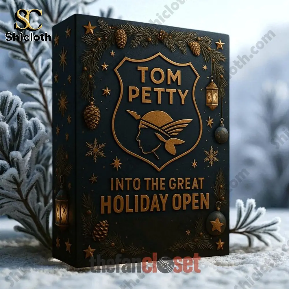 Tom Petty Into The Great Holiday Open Advent Calendar 2025 3 Tom Petty Into the Great Holiday Open Advent Calendar box in snowy outdoor setting.
