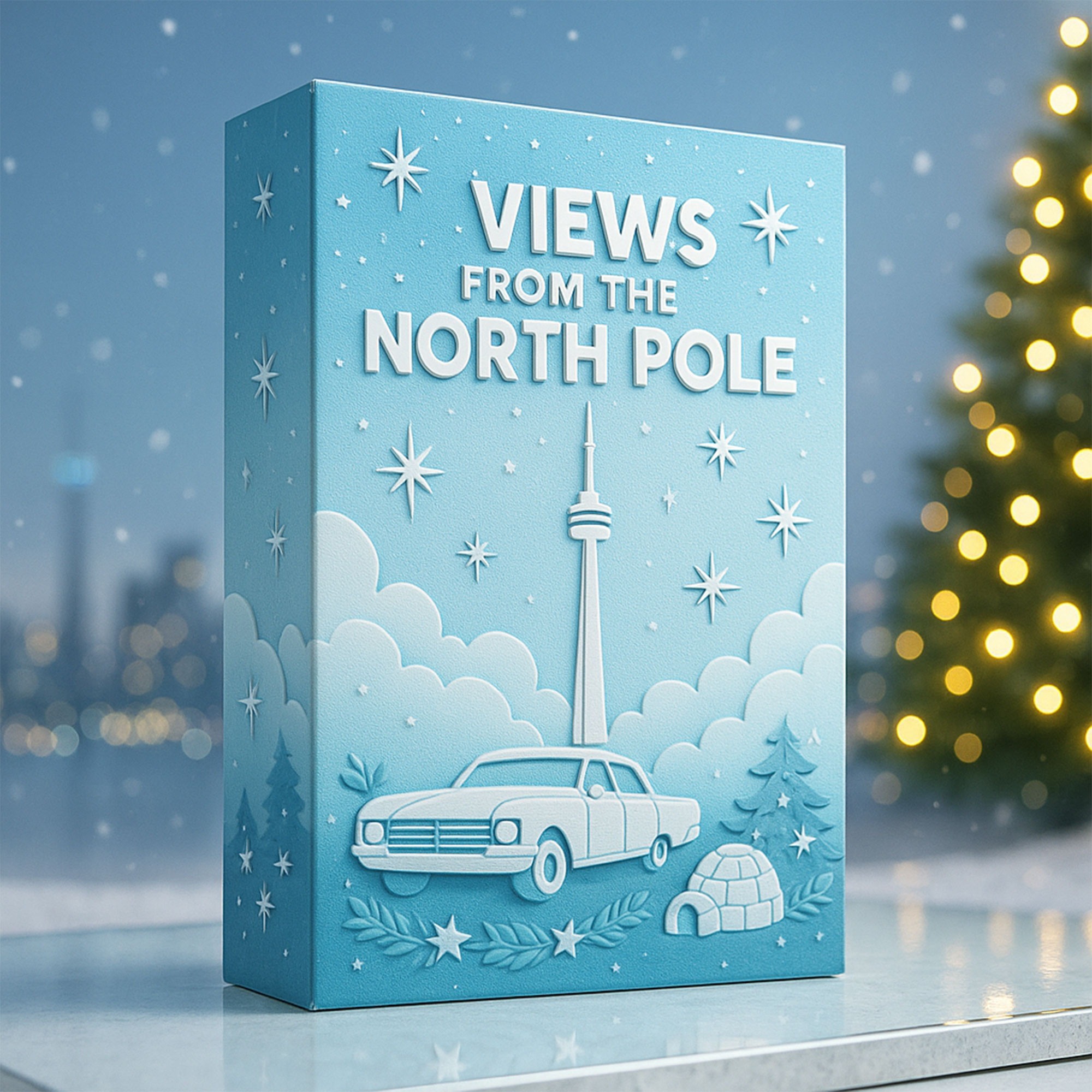 View From The North Pole Advent Calendar 2025 3 A blue themed Views From The North Pole product box with winter illustrations!