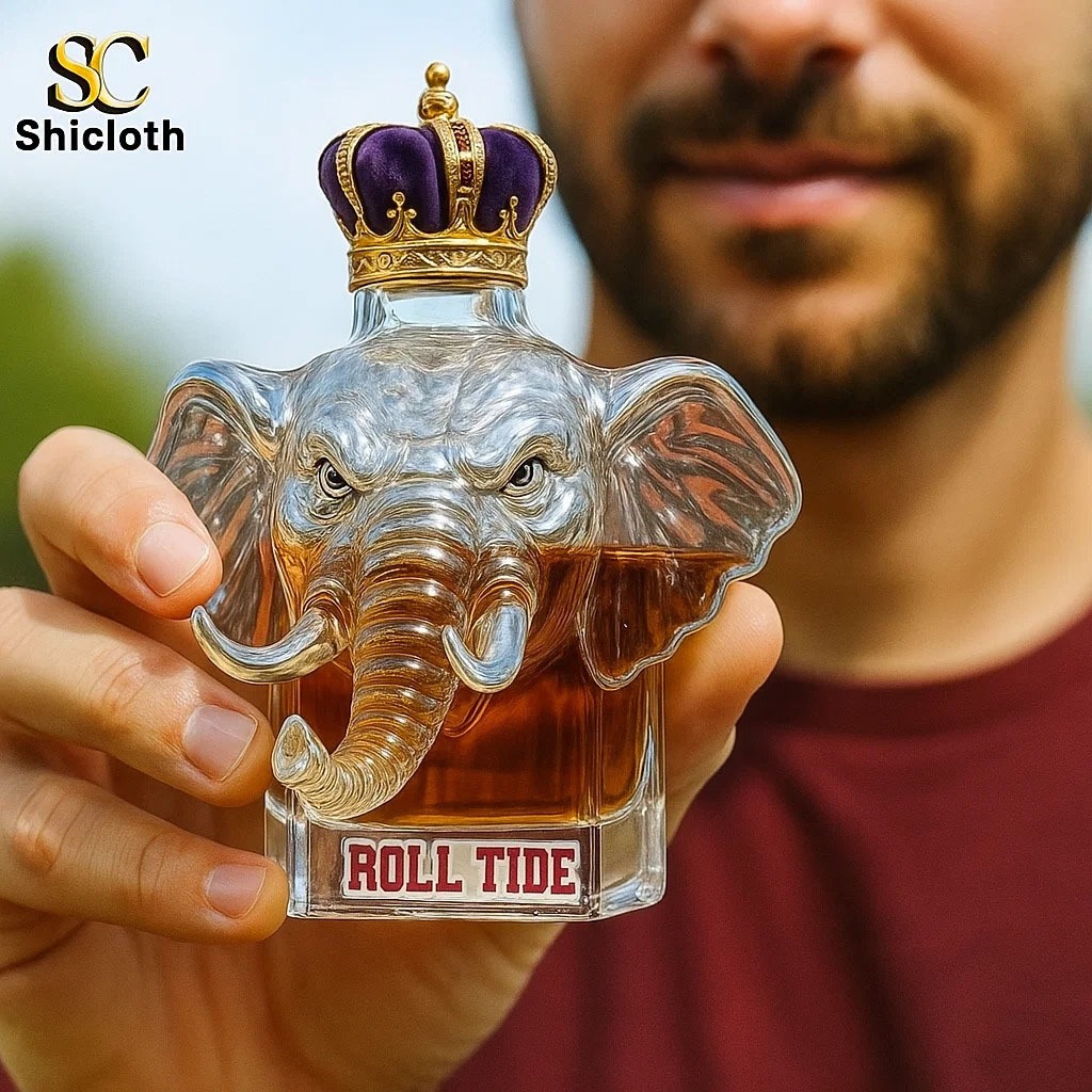 University of Alabama Crimson Tide Whiskey Bottle 9 University of Alabama Crimson Tide Whiskey Bottle - Image 9