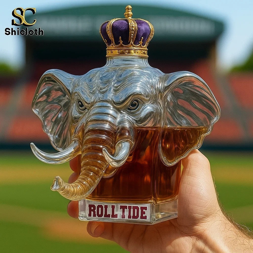 University of Alabama Crimson Tide Whiskey Bottle 10 University of Alabama Crimson Tide Whiskey Bottle - Image 10