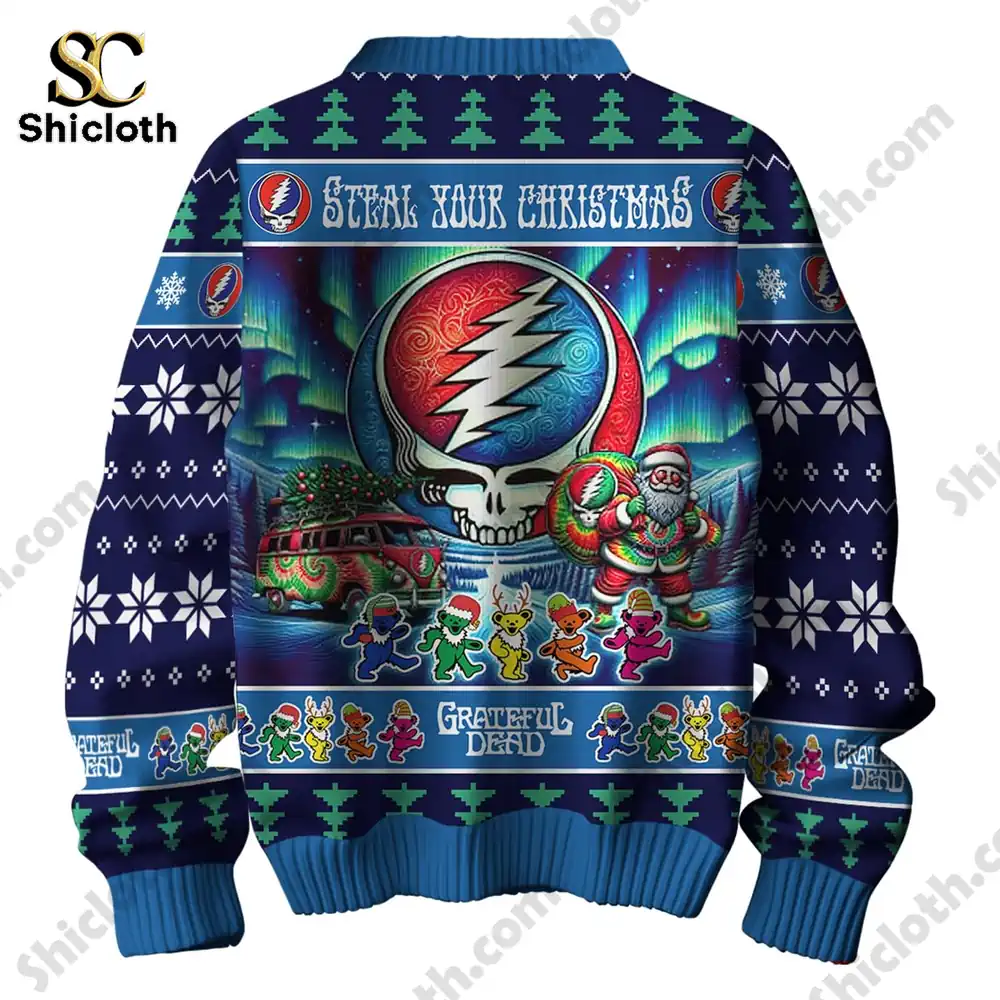 Grateful Dead Merry Christmas New Custom Ugly Sweater 18 Grateful Dead Merry Christmas New Custom Ugly Sweater - Image 18