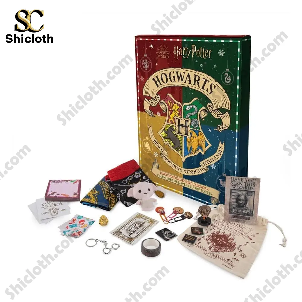 Harry Potter Advent Calendar 2025 24 Magical Surprises from Hogwarts 7 Harry Potter Hogwarts advent calendar box with revealed gifts and accessories!