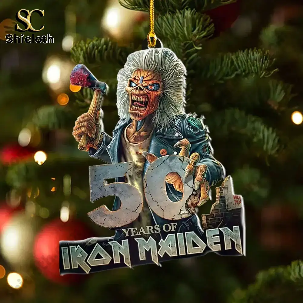 Iron Maiden 50th Anniversary Acrylic Ornament 3 Iron Maiden 50th Anniversary Acrylic Ornament - Image 3