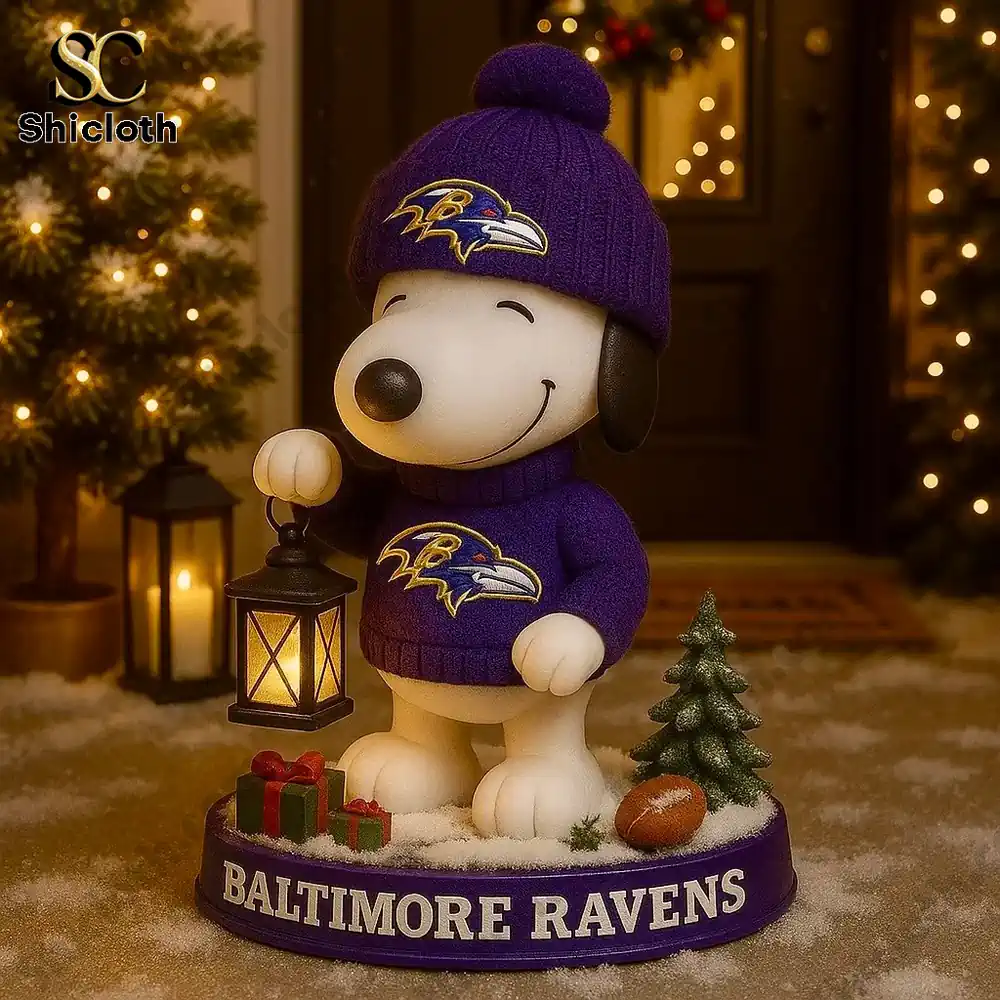 NFL x Snoopy Team Holiday Lantern Buddy Christmas Figure Doll 22 NFL x Snoopy Team Holiday Lantern Buddy Christmas Figure Doll - Image 22