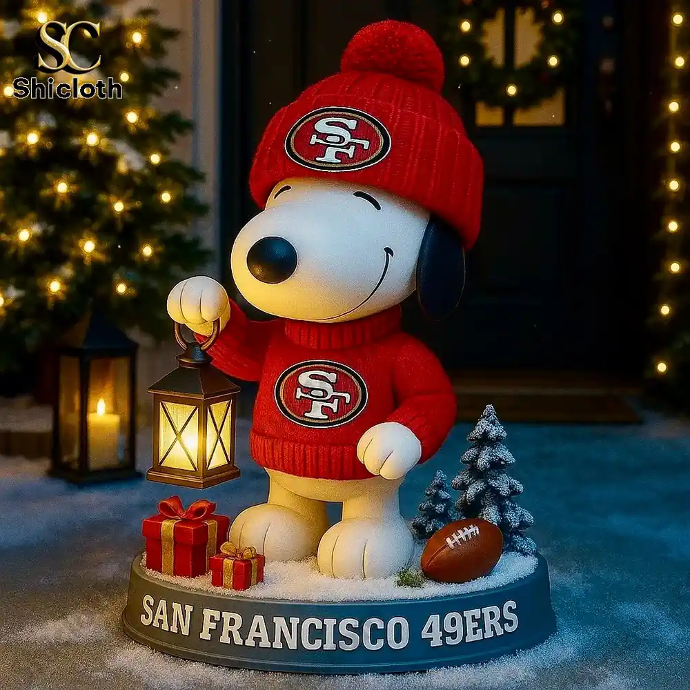 NFL x Snoopy Team Holiday Lantern Buddy Christmas Figure Doll 24 NFL x Snoopy Team Holiday Lantern Buddy Christmas Figure Doll - Image 24