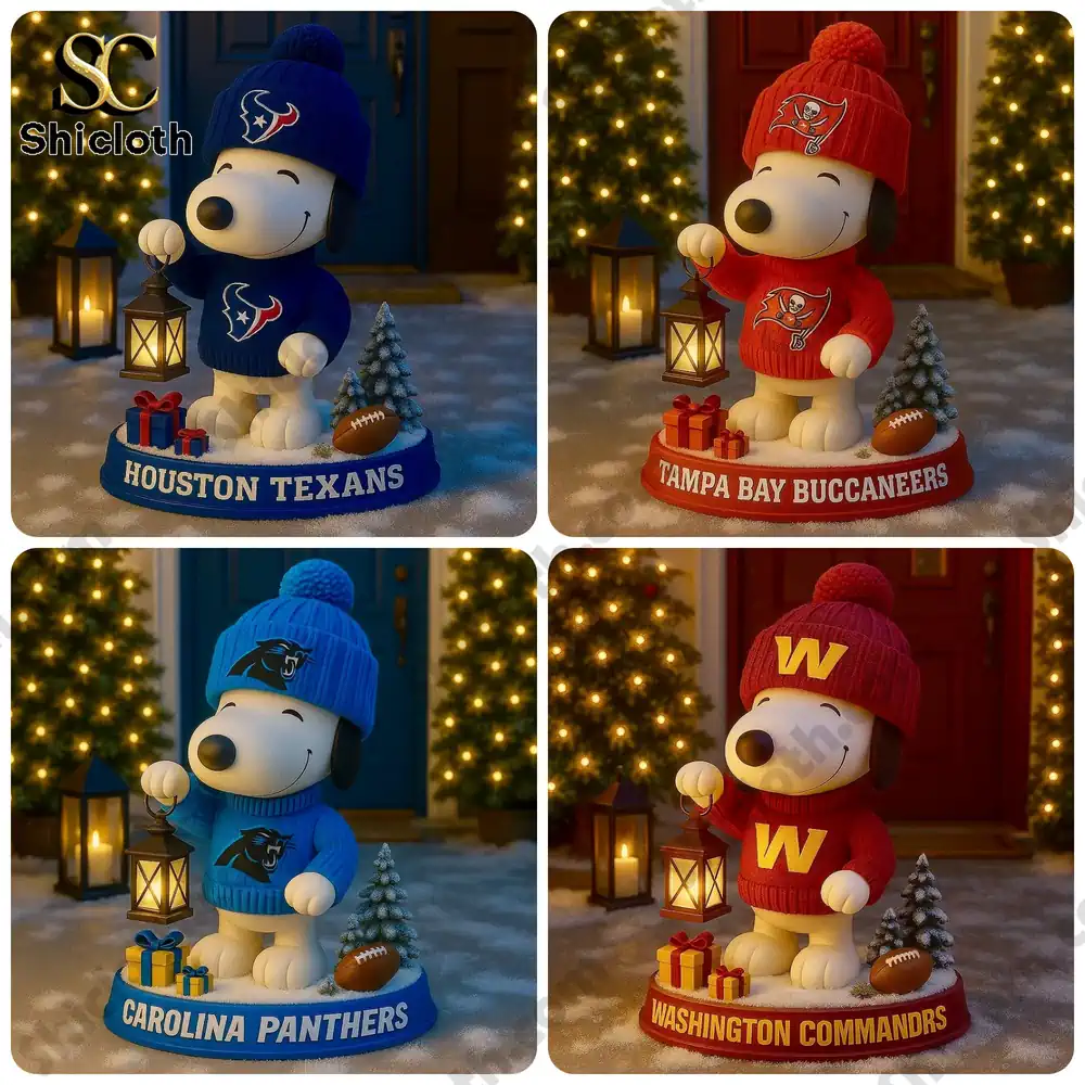 NFL x Snoopy Team Holiday Lantern Buddy Christmas Figure Doll 6 NFL x Snoopy Team Holiday Lantern Buddy Christmas Figure Doll - Image 6