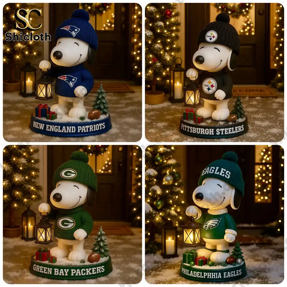 NFL x Snoopy Team Holiday Lantern Buddy Christmas Figure Doll 10 NFL x Snoopy Team Holiday Lantern Buddy Christmas Figure Doll - Image 10