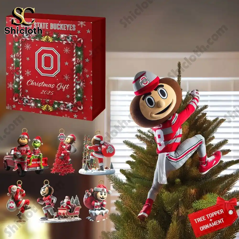Oklahoma Sooners Christmas Tree Topper And Ornament Set 2025 8 Oklahoma Sooners Christmas Tree Topper And Ornament Set 2025 - Image 8