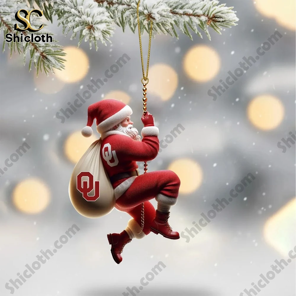 Oklahoma Sooners Christmas Tree Topper And Ornament Set 2025 4 Oklahoma Sooners Christmas Tree Topper And Ornament Set 2025 - Image 4