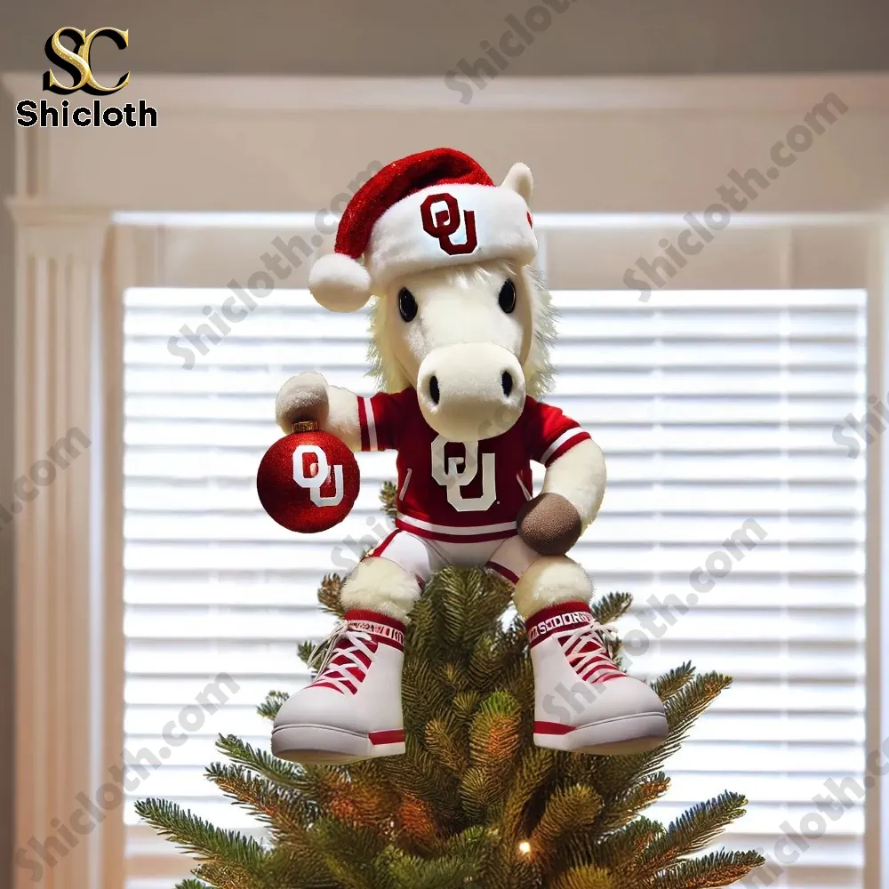Oklahoma Sooners Christmas Tree Topper And Ornament Set 2025 7 Oklahoma Sooners Christmas Tree Topper And Ornament Set 2025 - Image 7