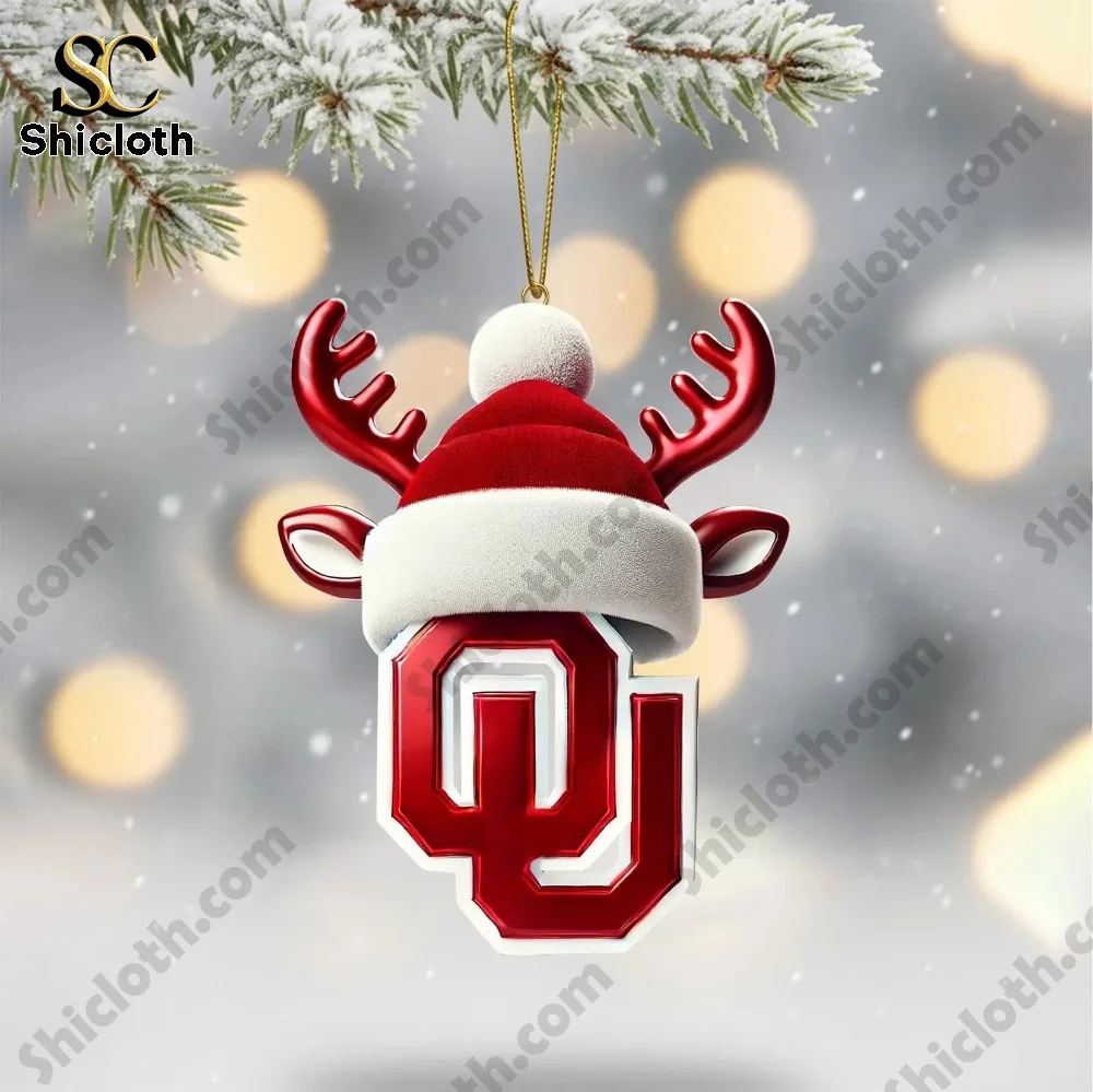 Oklahoma Sooners Christmas Tree Topper And Ornament Set 2025 9 Oklahoma Sooners Christmas Tree Topper And Ornament Set 2025 - Image 9