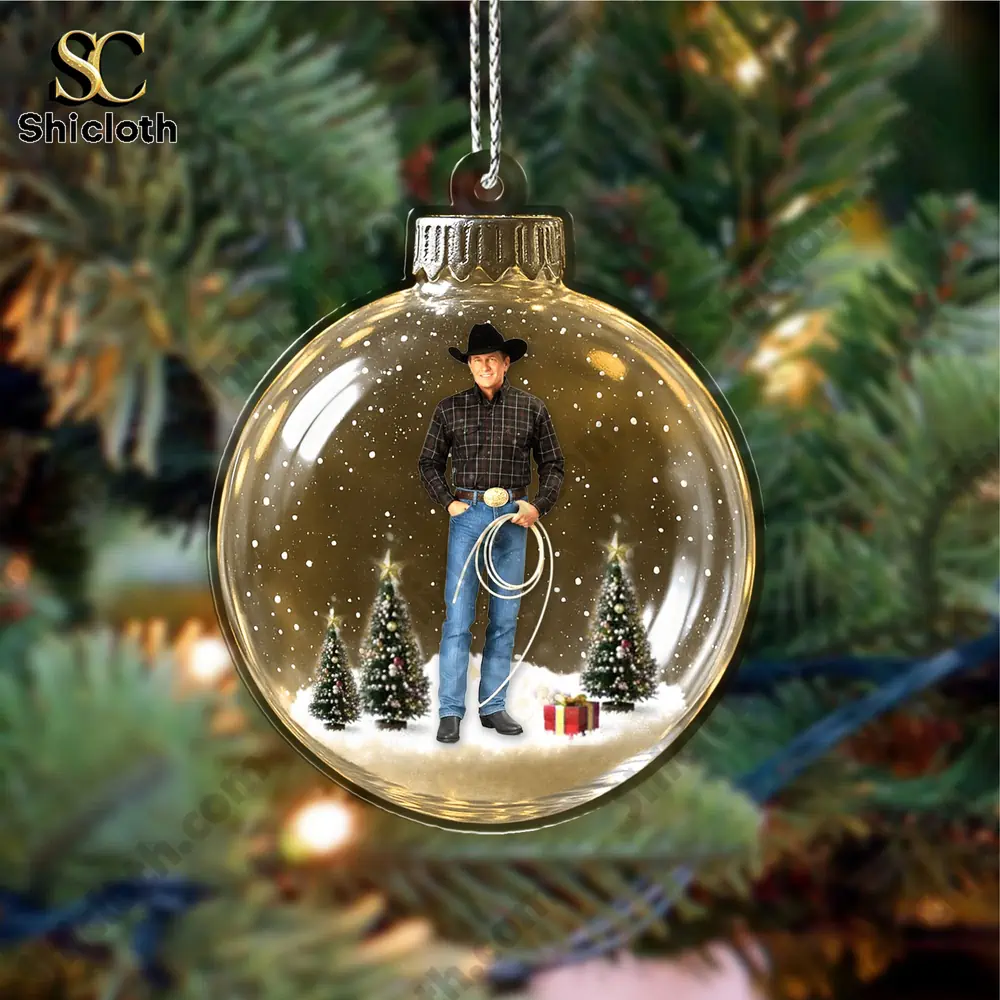 George Strait Christmas Ornament Christmas Combo Sets Ornaments 3 George Strait Christmas Ornament Christmas Combo Sets Ornaments - Image 3