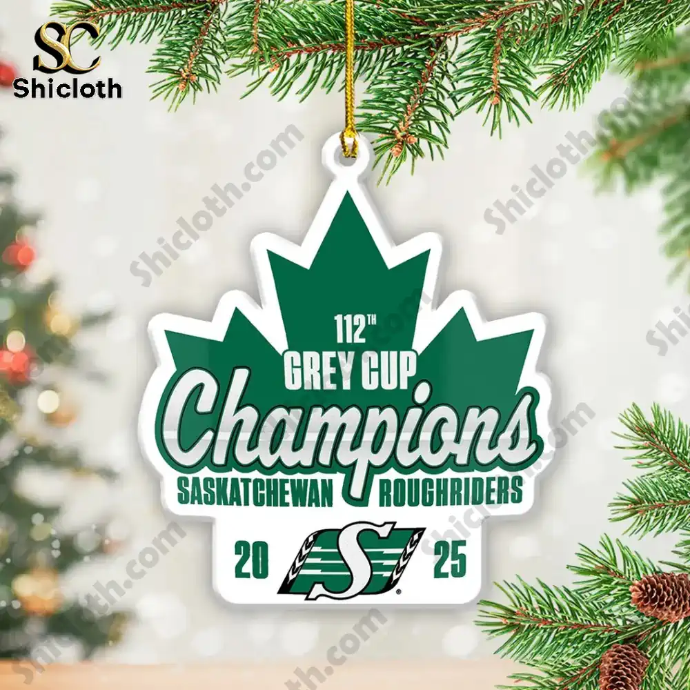Saskatchewan Roughriders 2025 Grey Cup Champions Combo Sets Acrylic Ornament 3 Saskatchewan Roughriders 2025 Grey Cup Champions Combo Sets Acrylic Ornament - Image 3