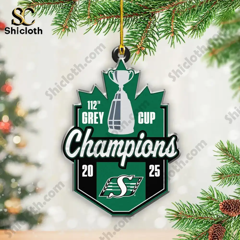 Saskatchewan Roughriders 2025 Grey Cup Champions Combo Sets Acrylic Ornament 4 Saskatchewan Roughriders 2025 Grey Cup Champions Combo Sets Acrylic Ornament - Image 4
