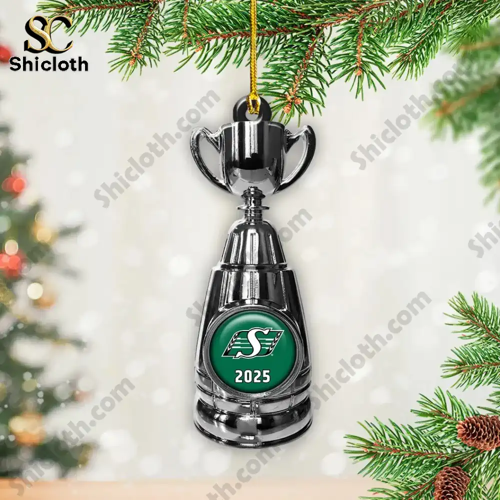 Saskatchewan Roughriders 2025 Grey Cup Champions Combo Sets Acrylic Ornament 5 Saskatchewan Roughriders 2025 Grey Cup Champions Combo Sets Acrylic Ornament - Image 5