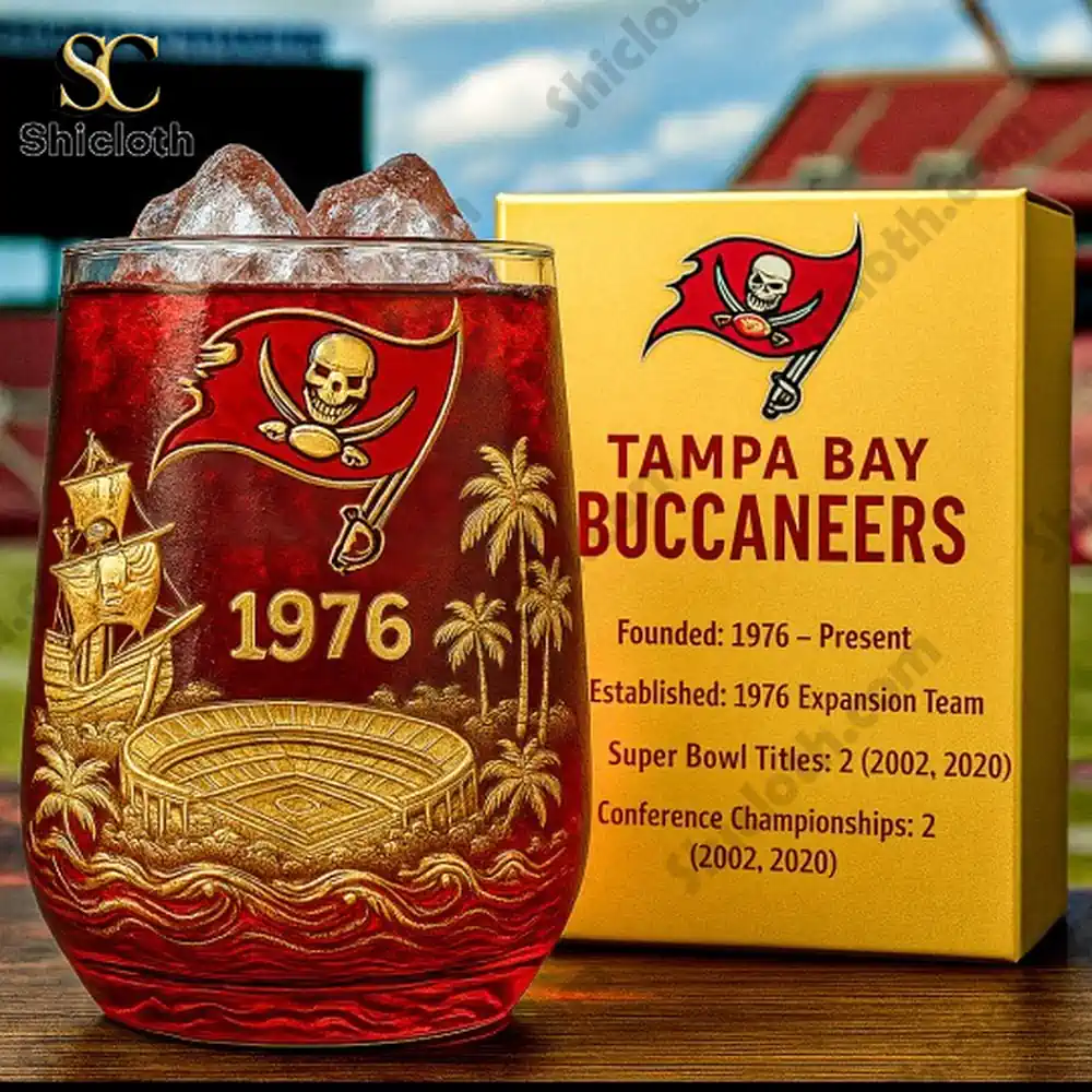 Tampa Bay Buccaneers Commemorative Glass