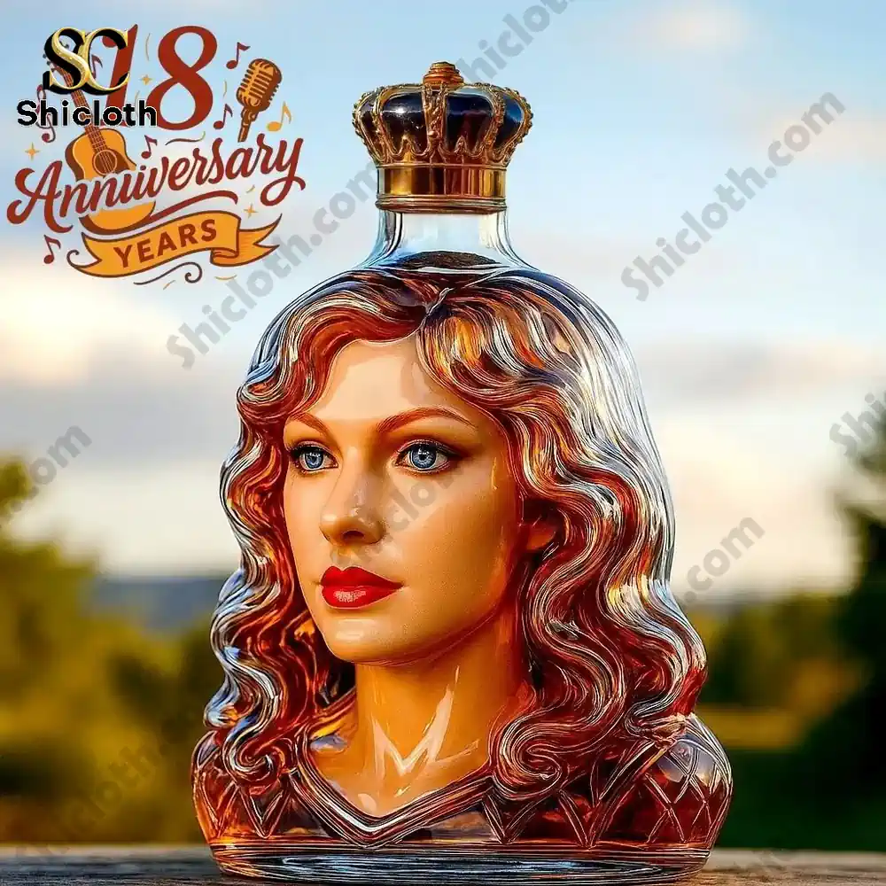Alternative view of Taylor Swift 18th Anniversary Christmas Whiskey Bottle
