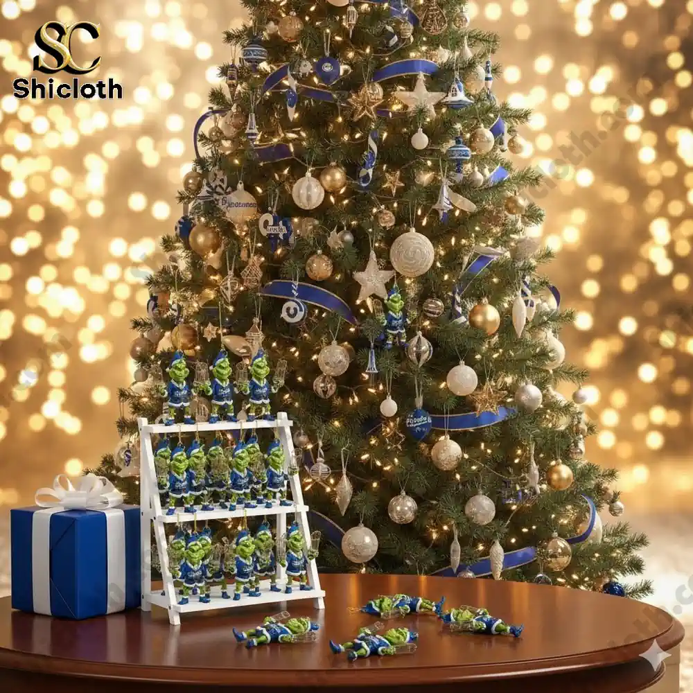 The Grinch x Los Angeles Dodgers Custom Acrylic Ornament