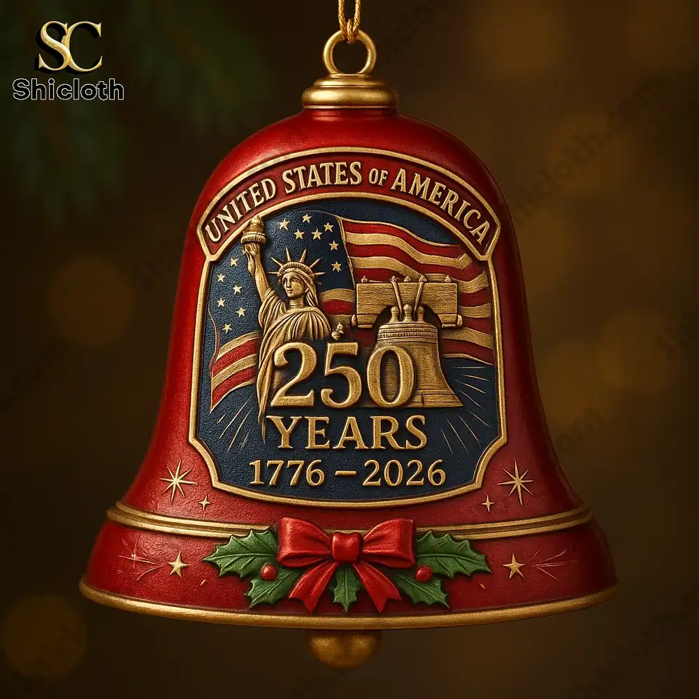 US 250th Anniversary Bell Ornament 3 US 250th Anniversary Bell Ornament - Image 3