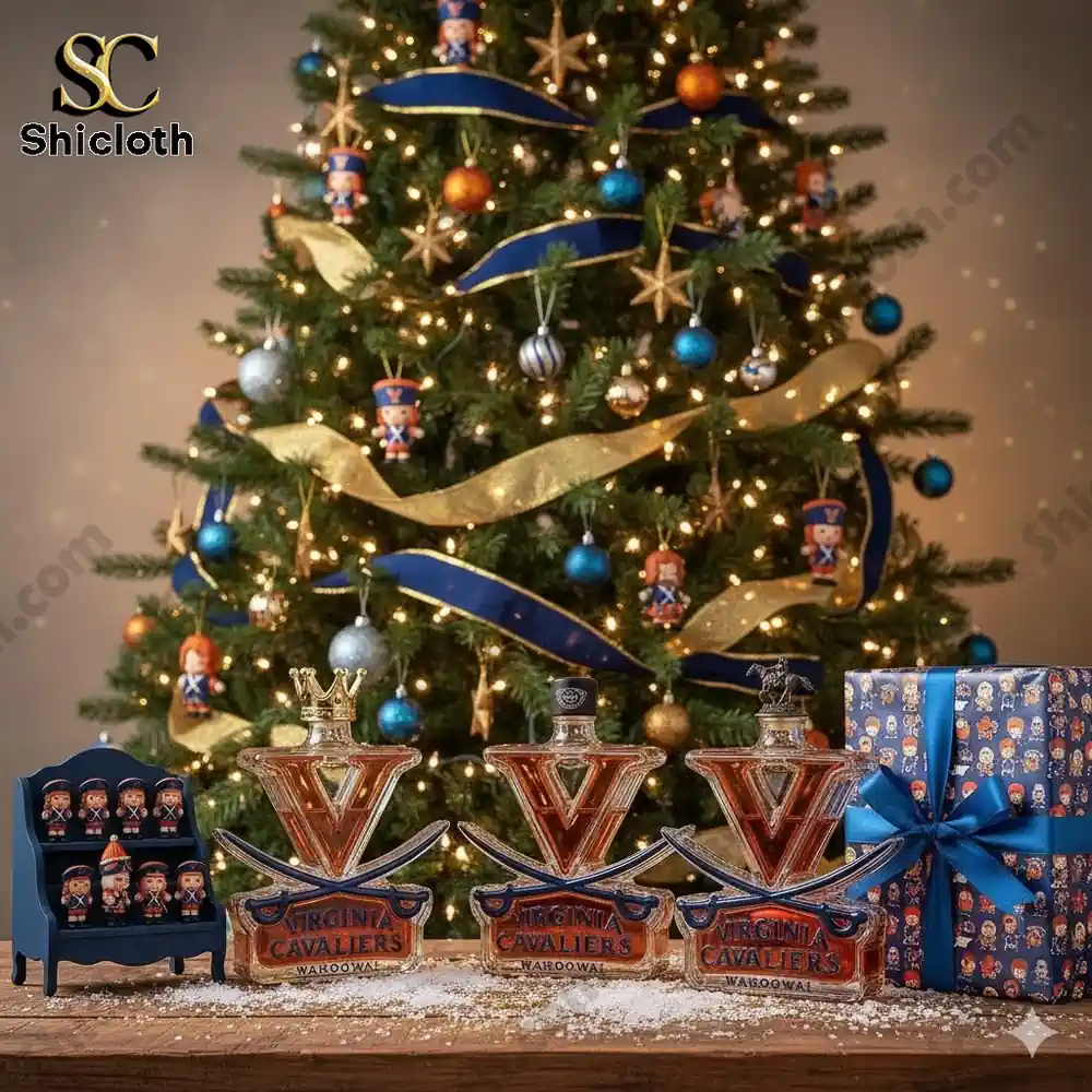 Virginia Cavaliers Limited Edition Christmas Whiskey Bottle