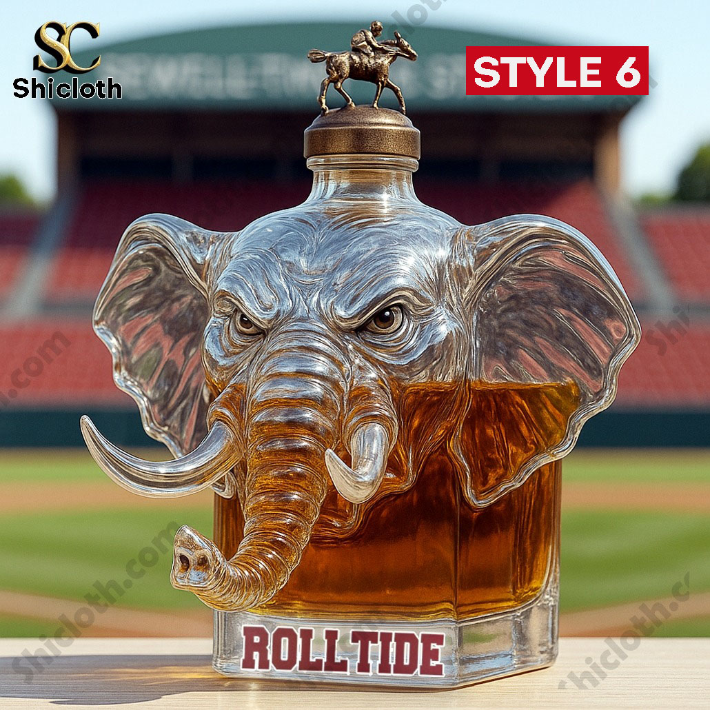 NEW University of Alabama Big Al Whiskey Bottle 6 NEW University of Alabama Big Al Whiskey Bottle - Image 6