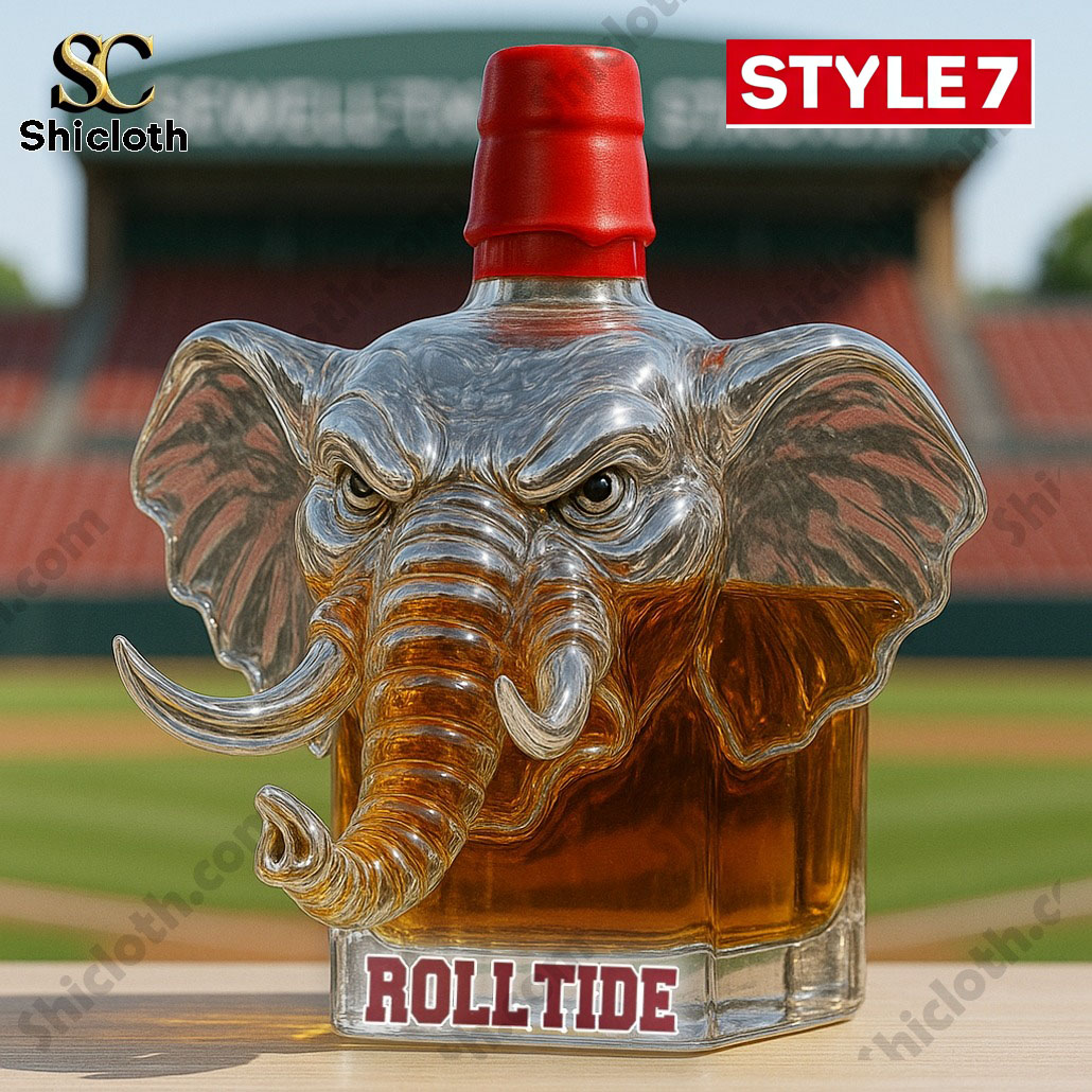 NEW University of Alabama Big Al Whiskey Bottle 7 NEW University of Alabama Big Al Whiskey Bottle - Image 7