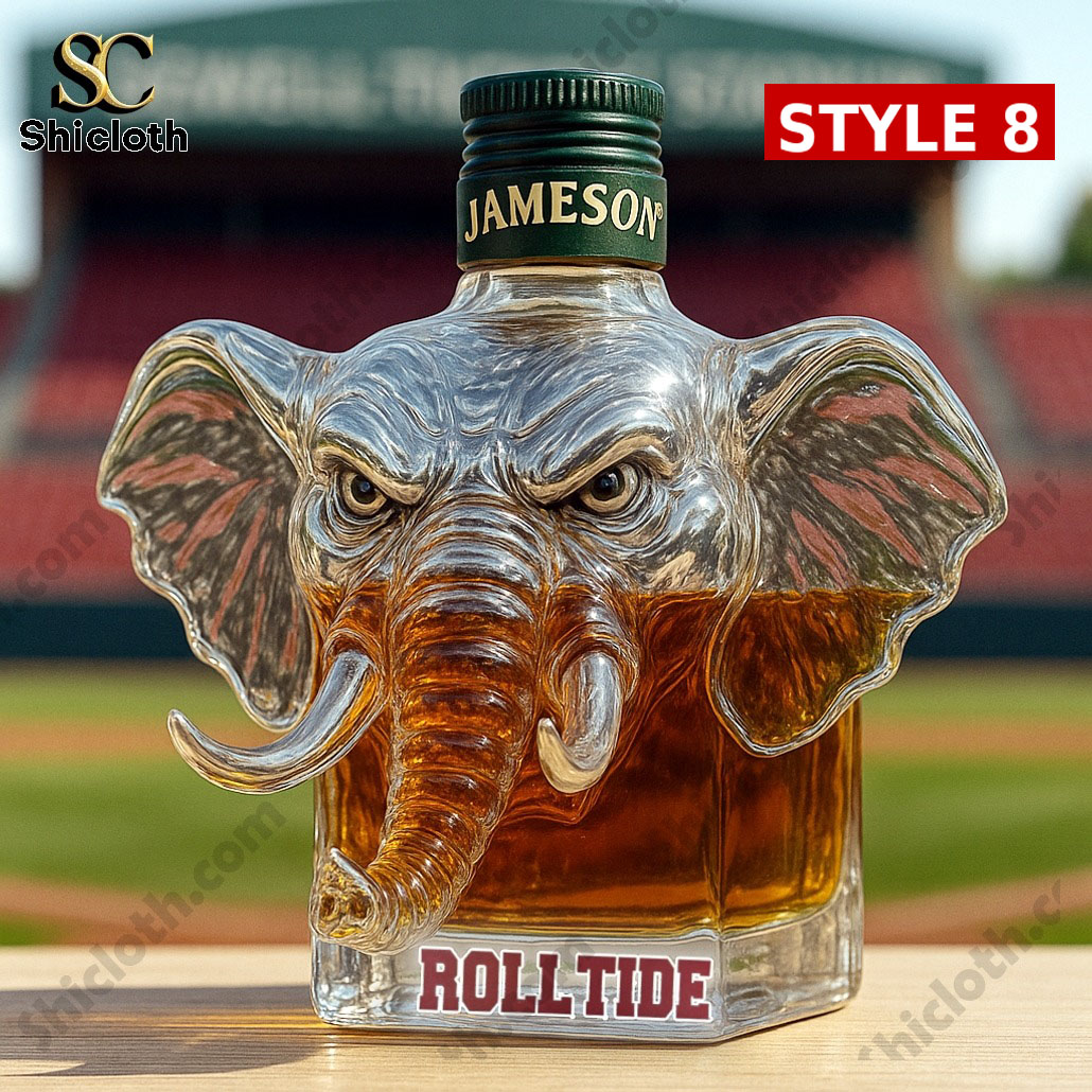 NEW University of Alabama Big Al Whiskey Bottle 8 NEW University of Alabama Big Al Whiskey Bottle - Image 8