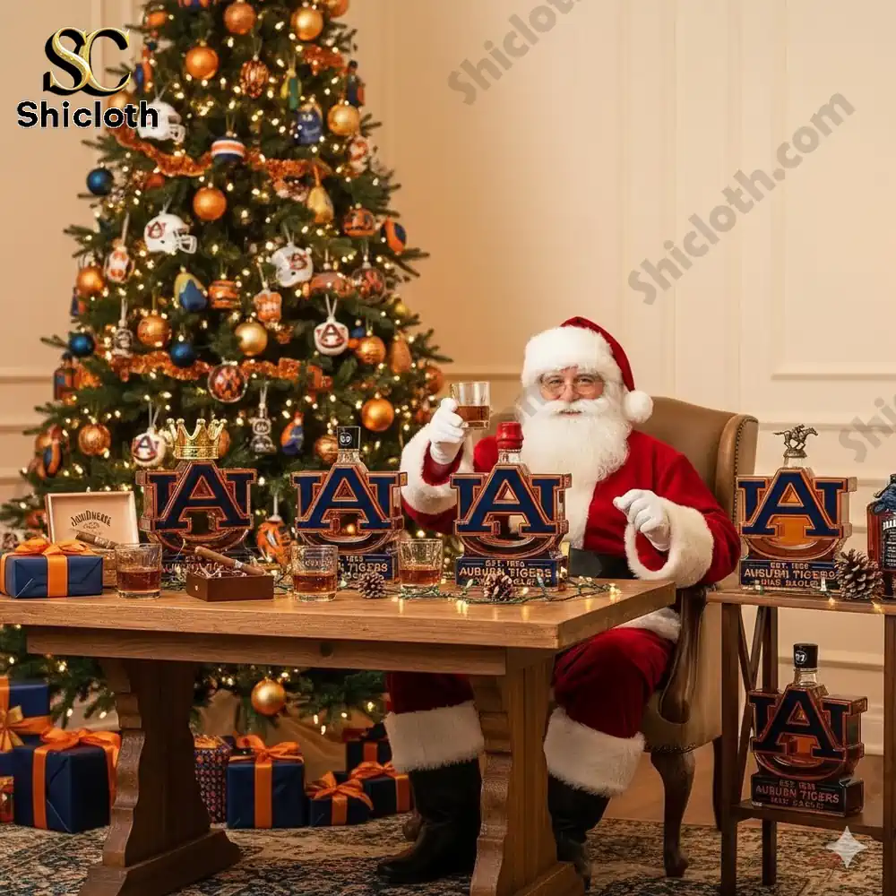 Auburn Tigers Whiskey Bottle