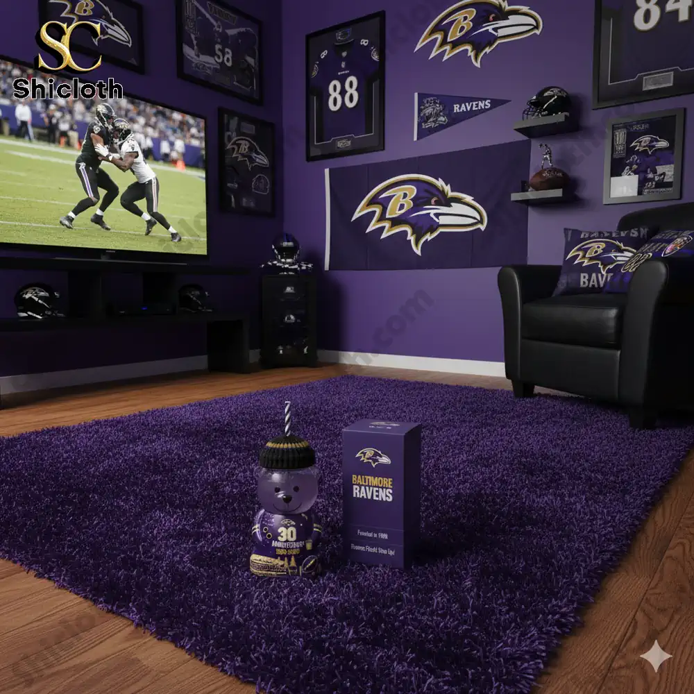 Baltimore Ravens 30th Anniversary Collectible Bear Cup