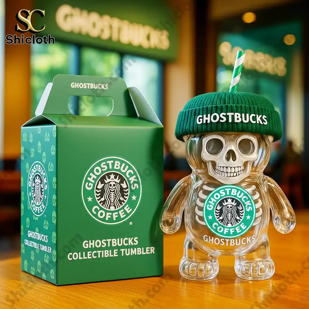 Bearista Skeleton Glass Bear Cup