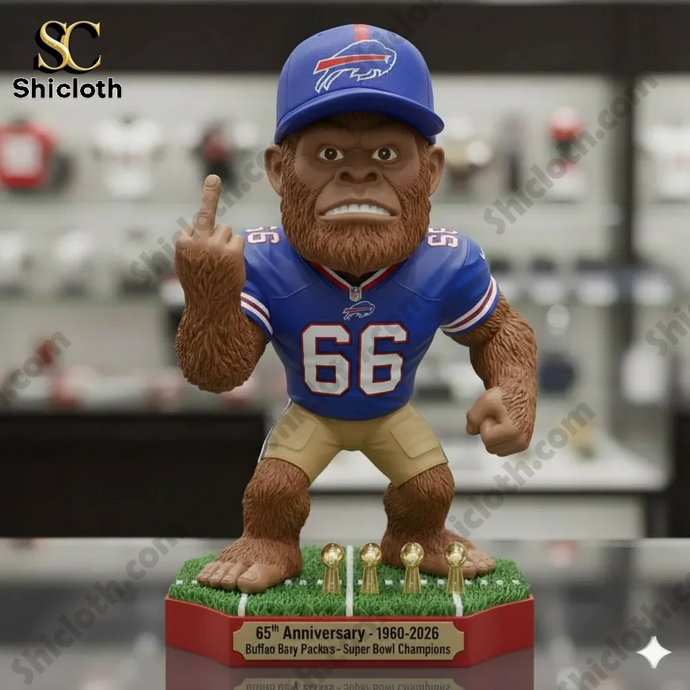Buffalo football mascot anniversary figure!