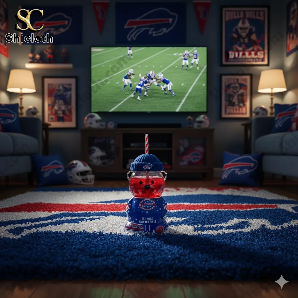 Buffalo Bills 1960-2026 Anniversary Bear Drinkware