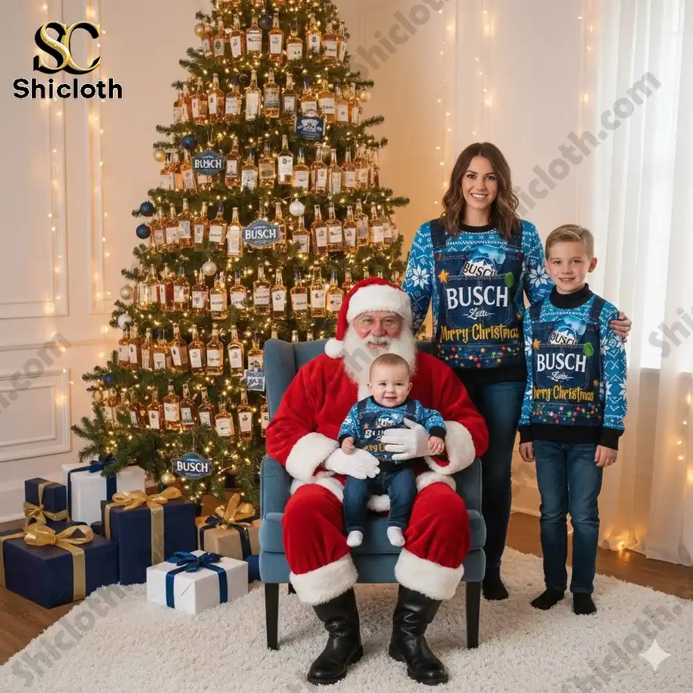 Busch Latte Merry Christmas Ugly Sweater