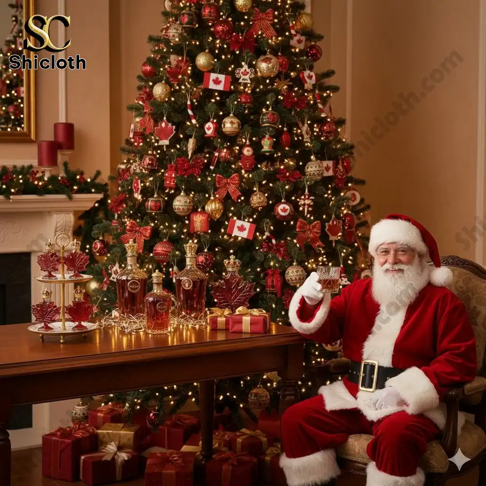 Canada Maple Leaf Crown Royal Whiskey Bottle