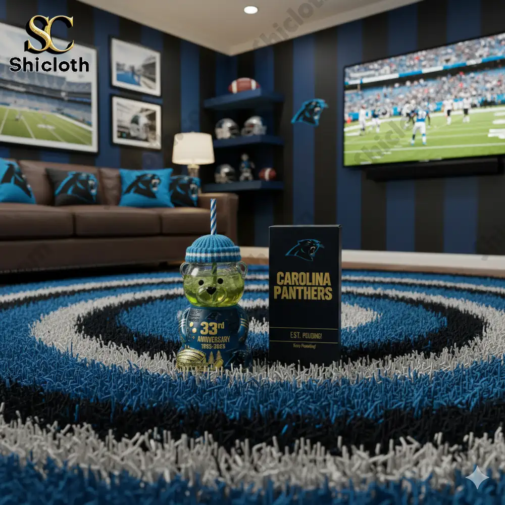 Carolina Panthers 33rd Anniversary Bear Drinkware