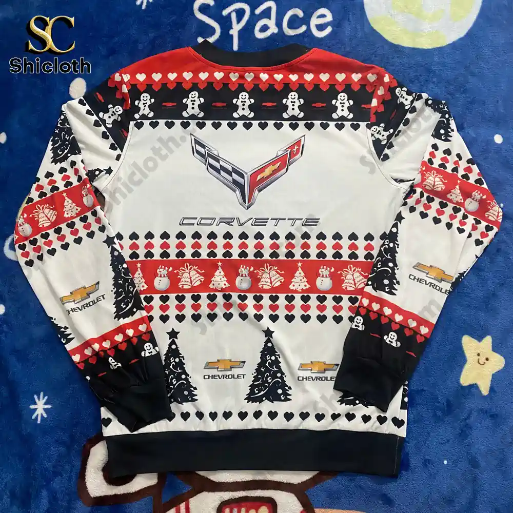 Chevrolet Corvette Racing Car Ugly Christmas Sweater 5 Chevrolet Corvette Racing Car Ugly Christmas Sweater - Image 5