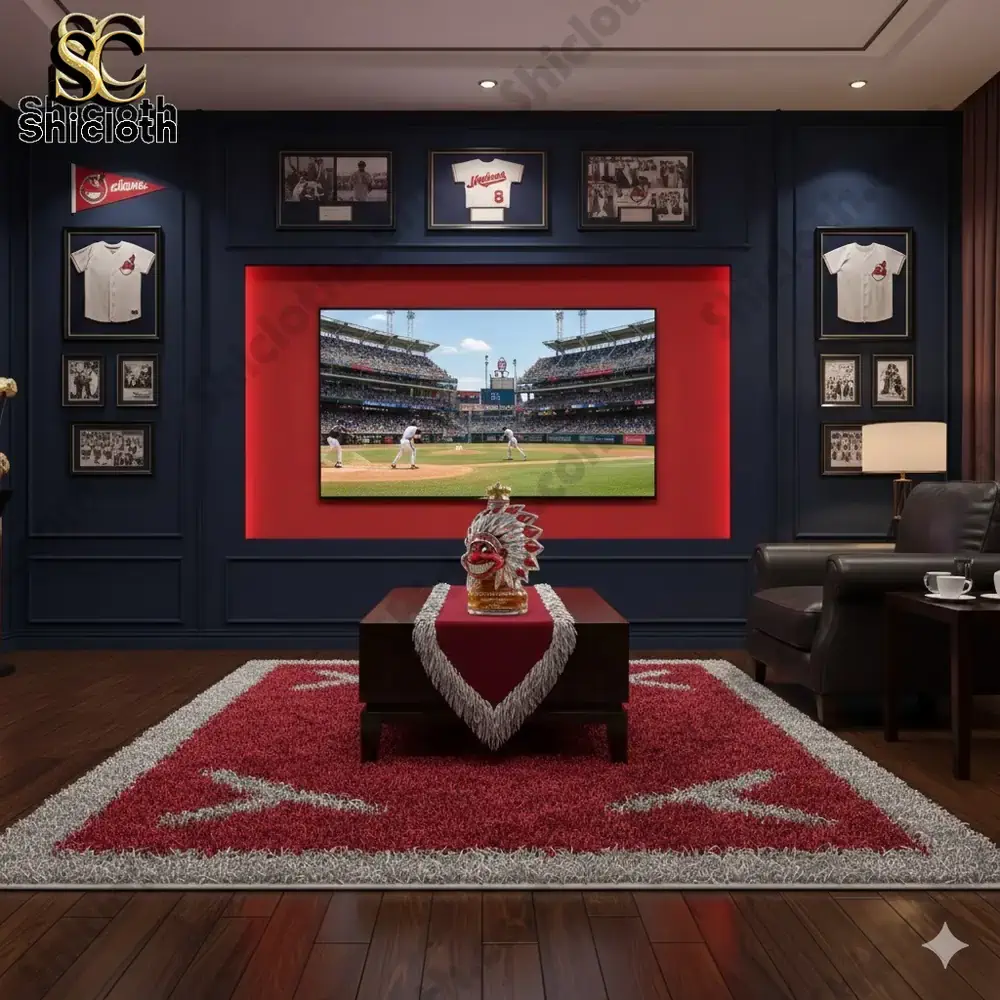 Chief Wahoo 124th Anniversary Christmas Whiskey Bottle