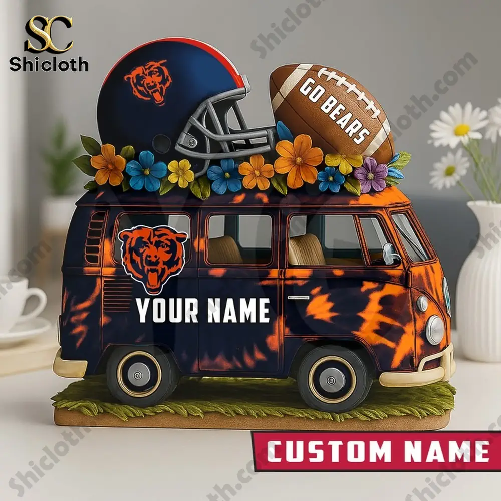 Personalized Cincinnati Bengals van bus decor with helmet football and custom name!