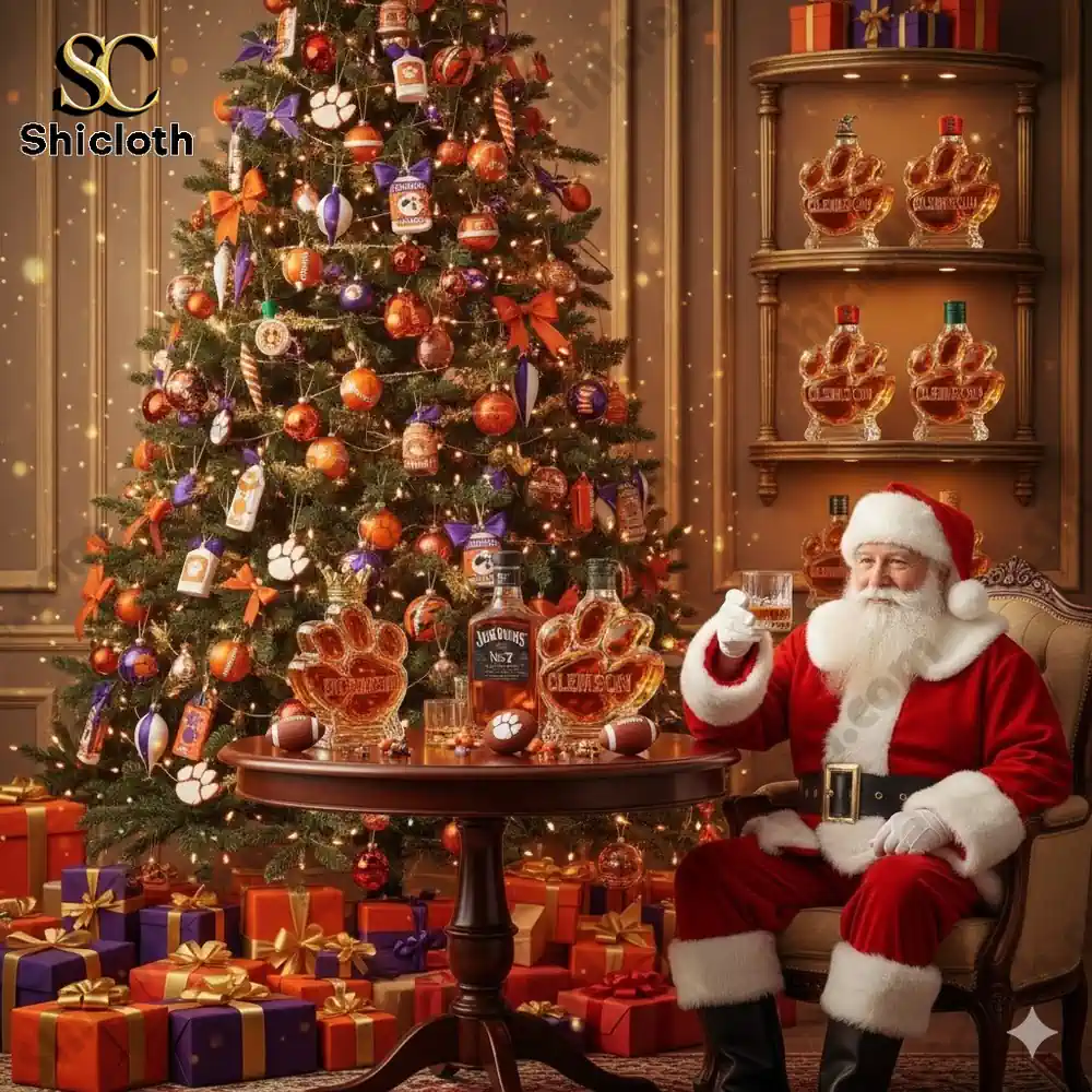 Clemson Tigers Whiskey Bottle