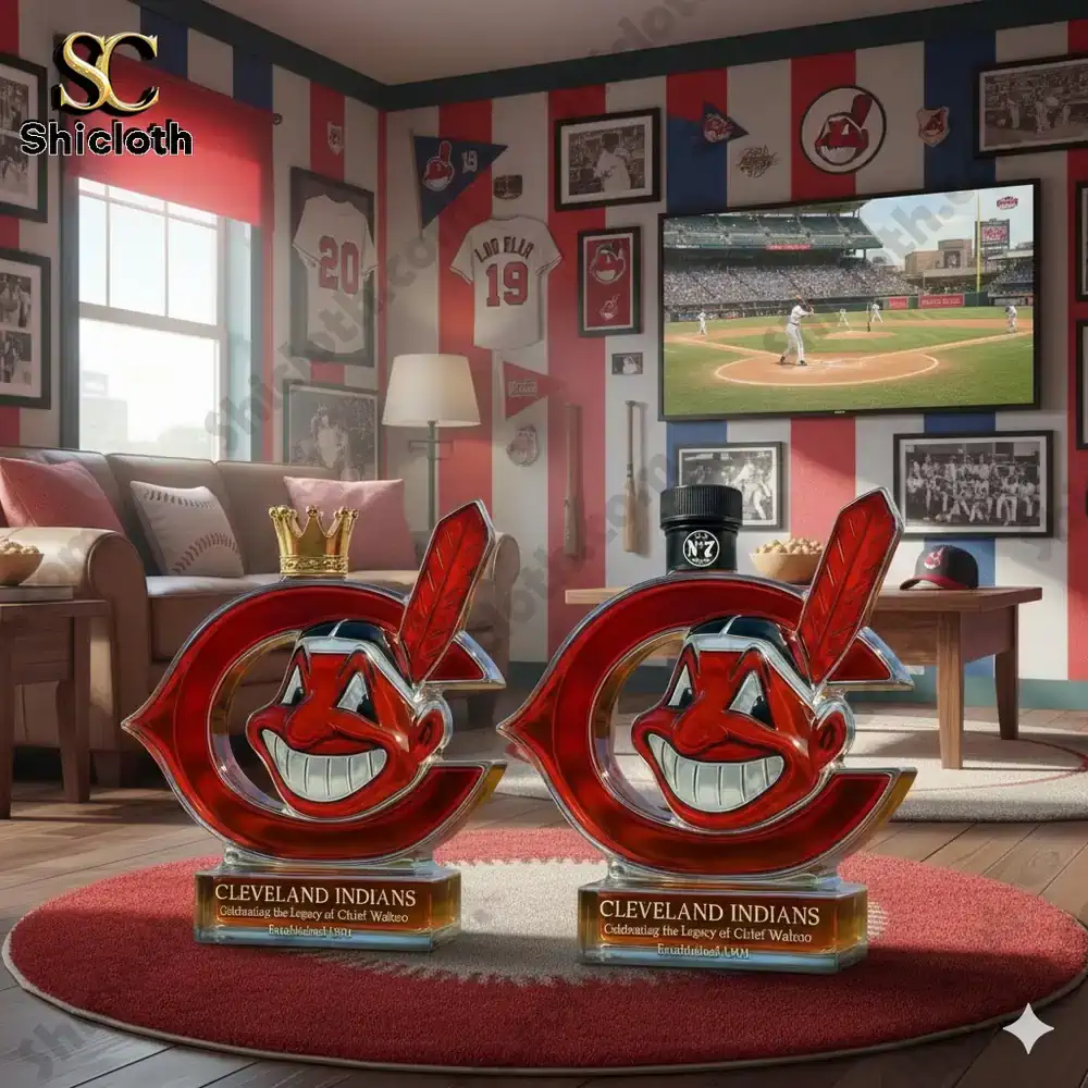 Cleveland Indians Chief Wahoo Whiskey Decanter