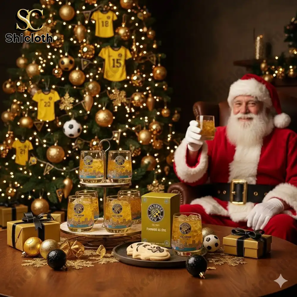 Columbus Crew SC MLS Whiskey Glass Christmas Gift