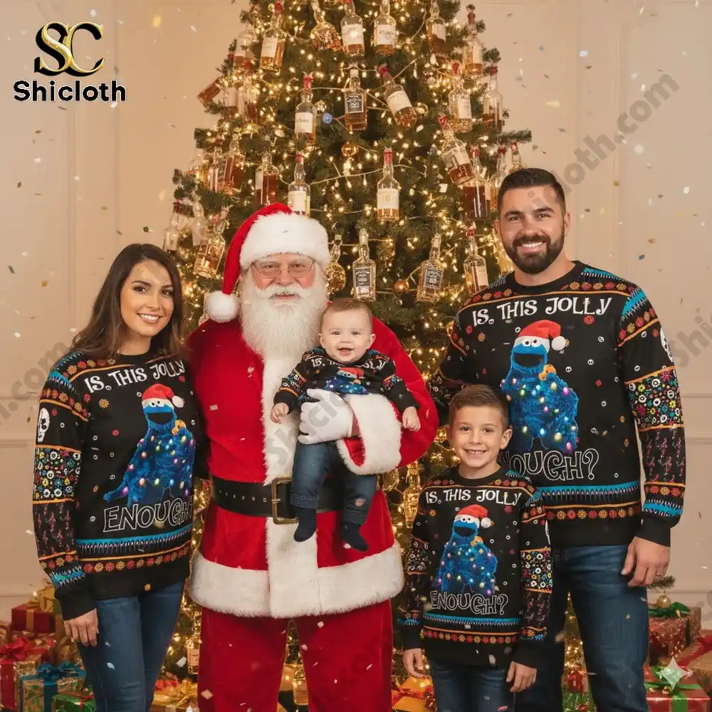 Cookie Monster Ugly Christmas Sweater