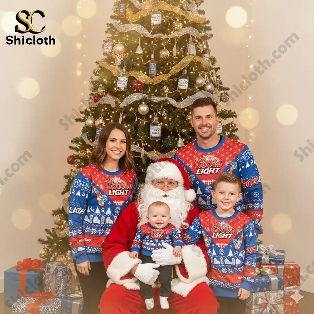 Coors Light Beer Christmas Sweater