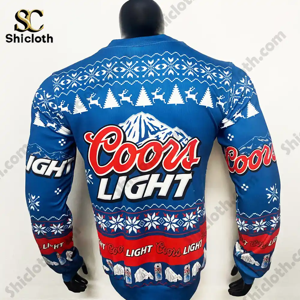 Coors Light Beer Christmas Sweater 3 Coors Light Beer Christmas Sweater - Image 3