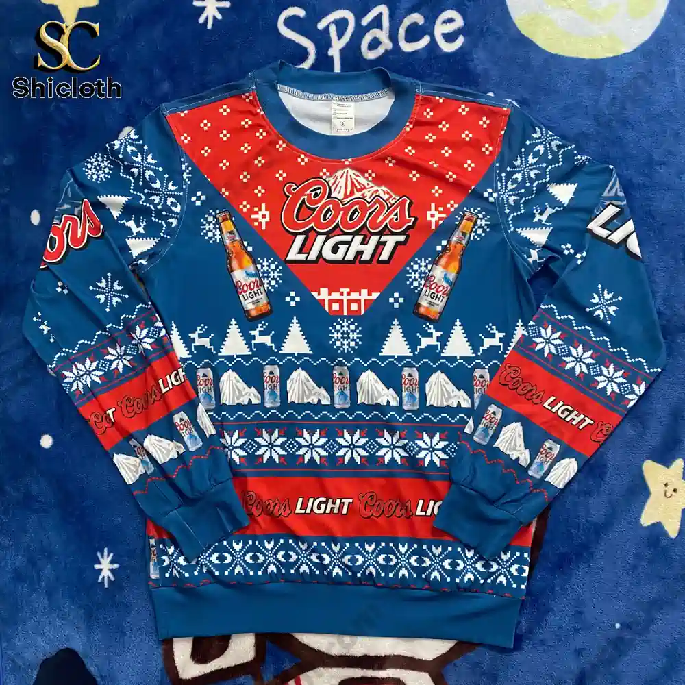 Coors Light Beer Christmas Sweater 4 Coors Light Beer Christmas Sweater - Image 4