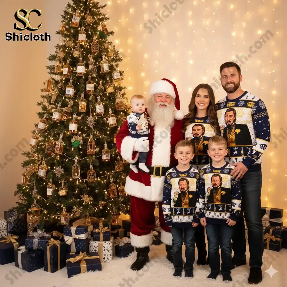 Corona Extra Leonardo DiCaprio Meme Ugly Christmas Sweater